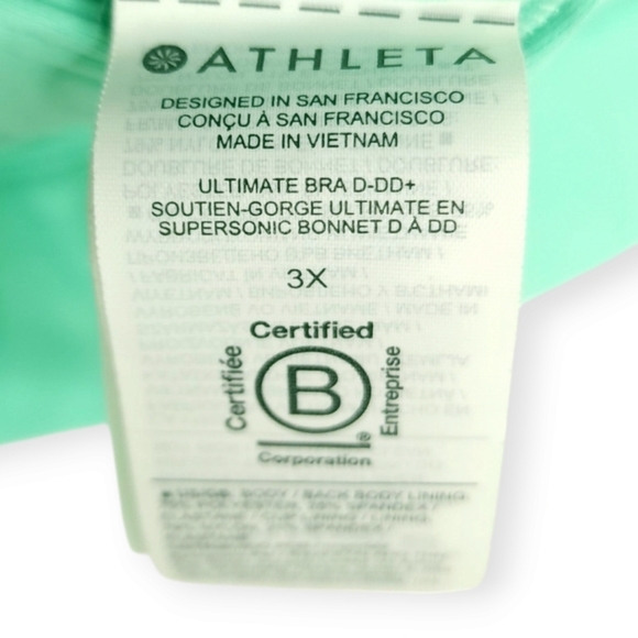 Athleta Ultimate racer back Bra clasp size 3x D-DD+ - Picture 7 of 7